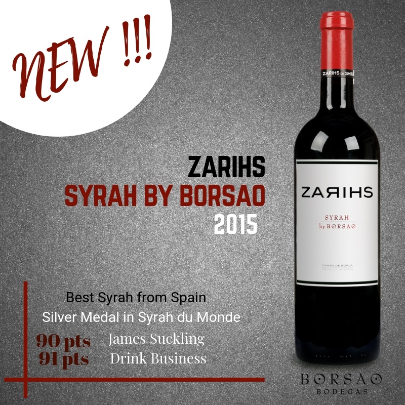 Imagen de la noticia Borsao Zarihs 2015 elegido mejor Syrah de España por The Drink Business