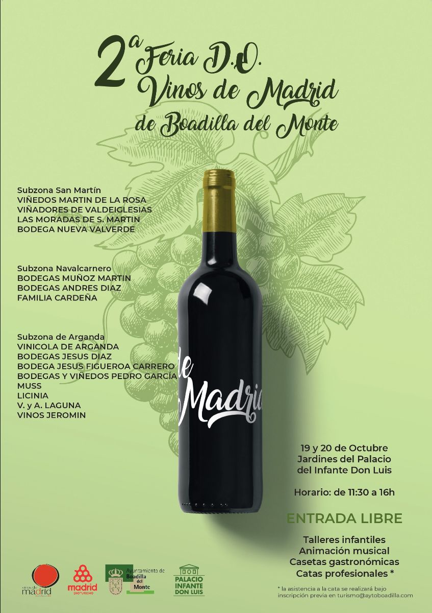 Imagen de la noticia Llega a Boadilla del Monte la II Feria de la D.O. Vinos de Madrid