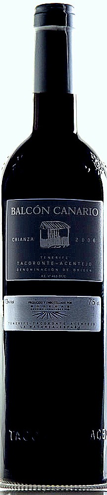 Image of Wine bottle Balcón Canario Crianza