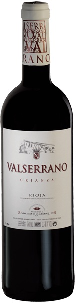 Bild von der Weinflasche Valserrano Crianza