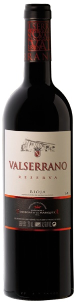 Bild von der Weinflasche Valserrano Reserva