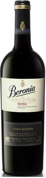 Bild von der Weinflasche Beronia Gran Reserva