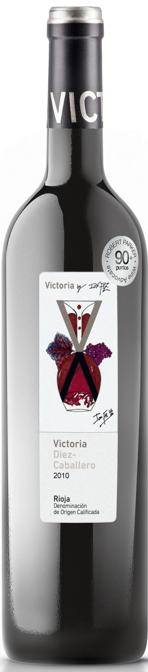 Logo del vino Diez-Caballero Victoria 2010 by Ion Fiz