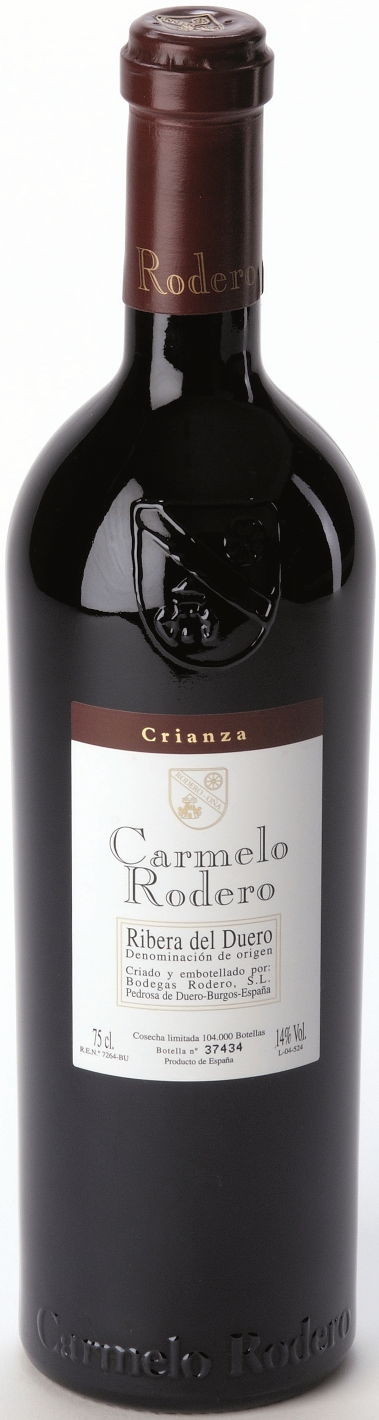 Image of Wine bottle Carmelo Rodero Crianza