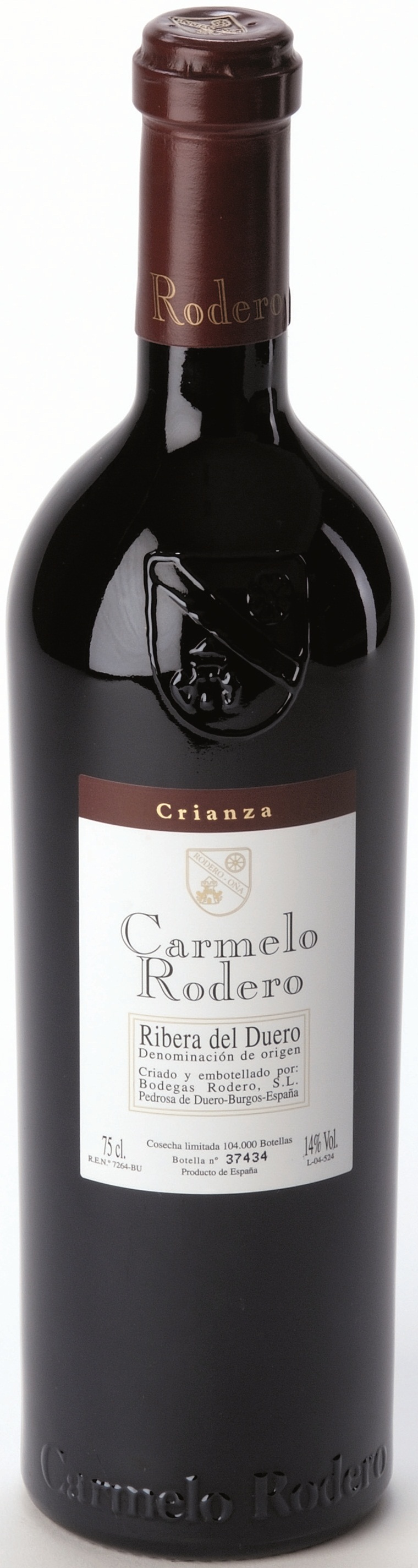 Bild von der Weinflasche Carmelo Rodero Crianza