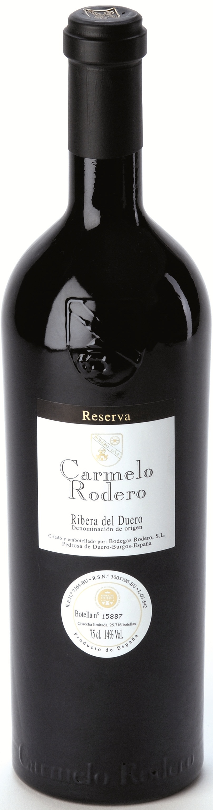 Bild von der Weinflasche Carmelo Rodero Reserva