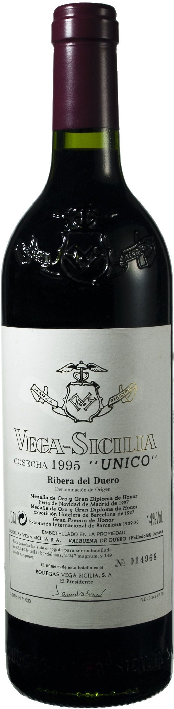 Bild von der Weinflasche Vega Sicilia Reserva