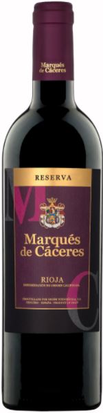 Imagen de la botella de Vino Marqués de Cáceres Reserva