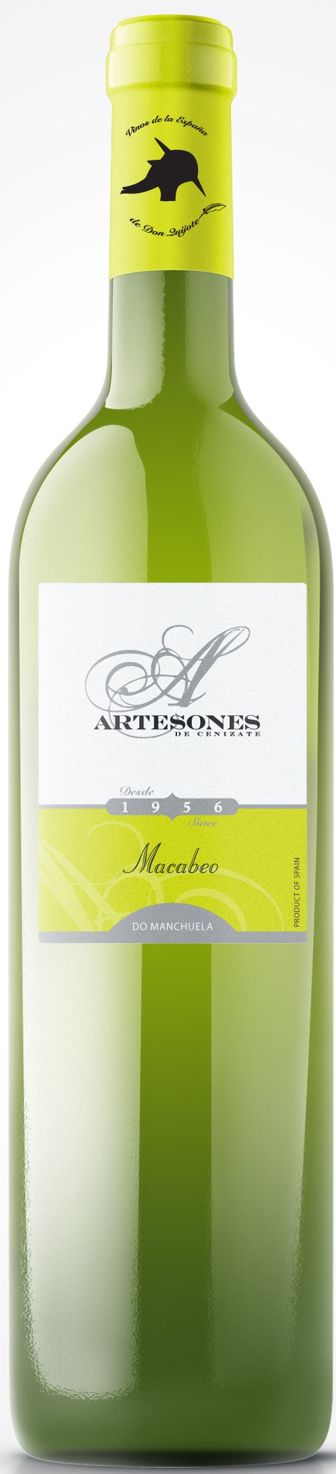 Bild von der Weinflasche Artesones Macabeo