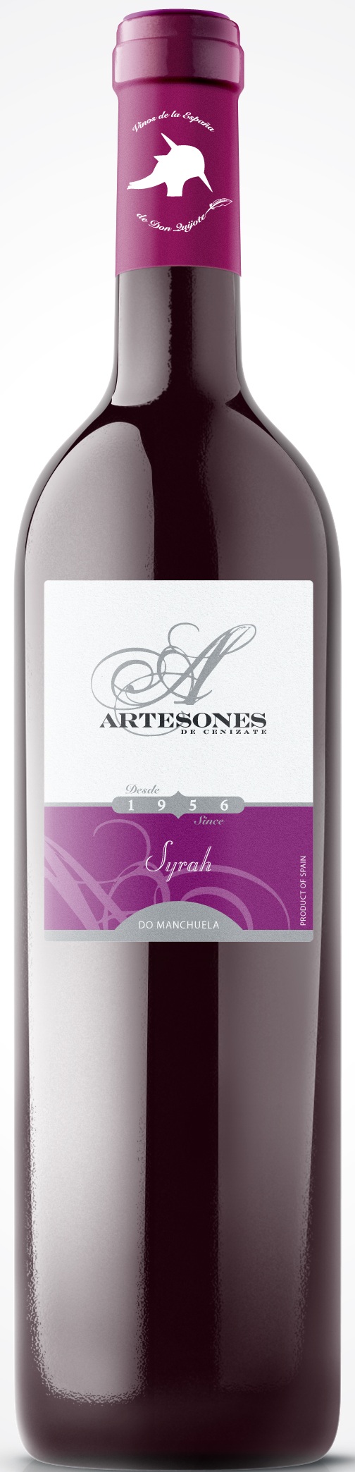 Bild von der Weinflasche Artesones Syrah