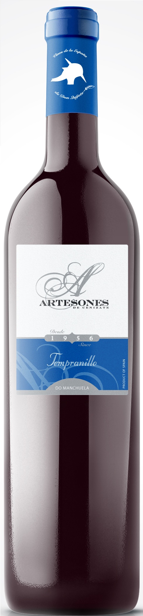 Bild von der Weinflasche Artesones Tempranillo