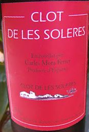 Logo del vino Clot de les Soleres