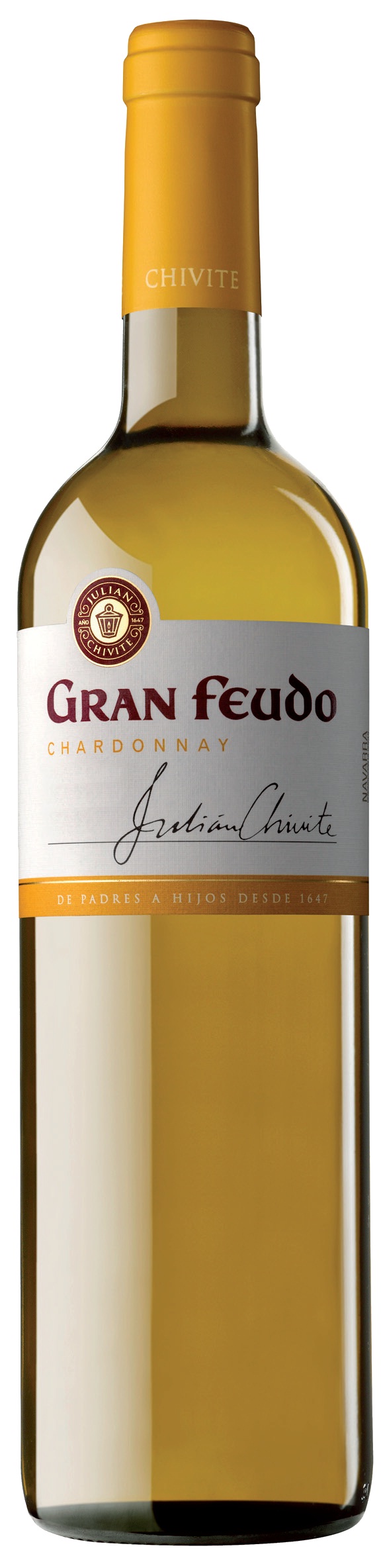 Image of Wine bottle Gran Feudo Chardonnay