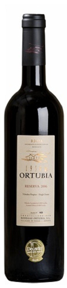 Imagen de la botella de Vino 1958 de Ortubia