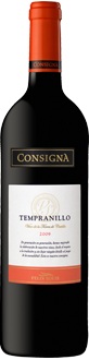 Imagen de la botella de Vino Consigna Tempranillo